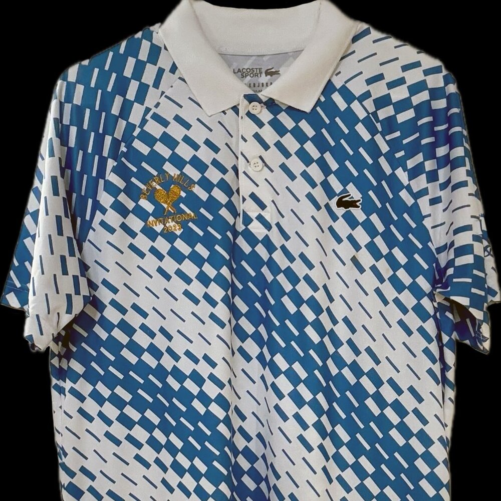 Men's Lacoste Sport Tennis x Novak Djokovic Fan Version Polo Bev Hills - M - NWT